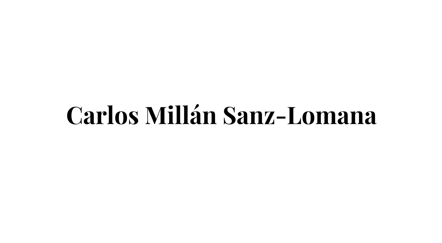 Carlos Millán Sanz-Lomana